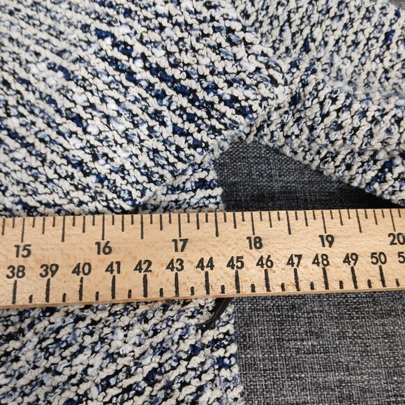 ​Club Monaco Tweed & Lamb Leather Blazer Womens Size XSmall Luxury Asymetric - Picture 8 of 10